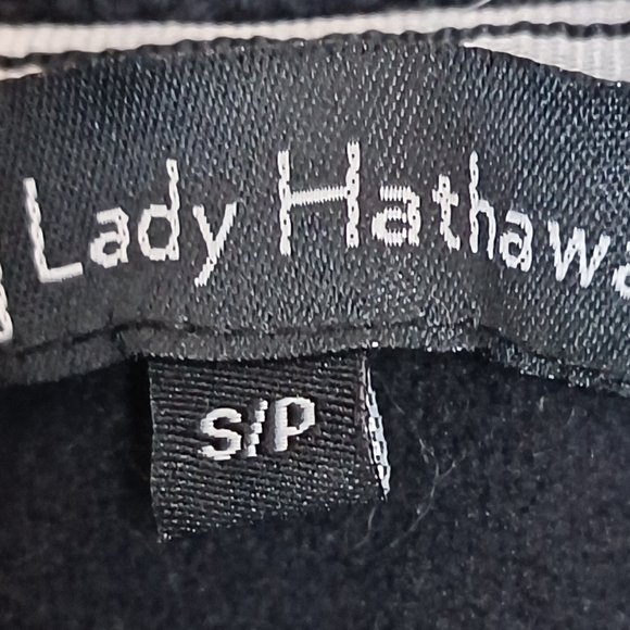 Lady Hathaway Small Black zip up jumper sweater - Picture 3 of 5